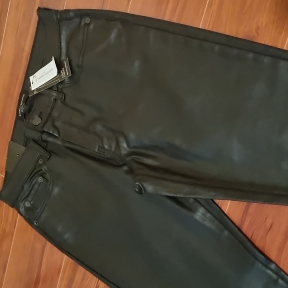 Banana Republic Coated Mid-Rise Skinny Fit Jeans Black Size 6R/28 - Picture 3 of 13
